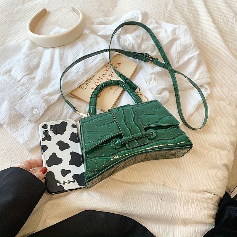 Stone Embossed Crossbody Bag For Women Satchel Purse