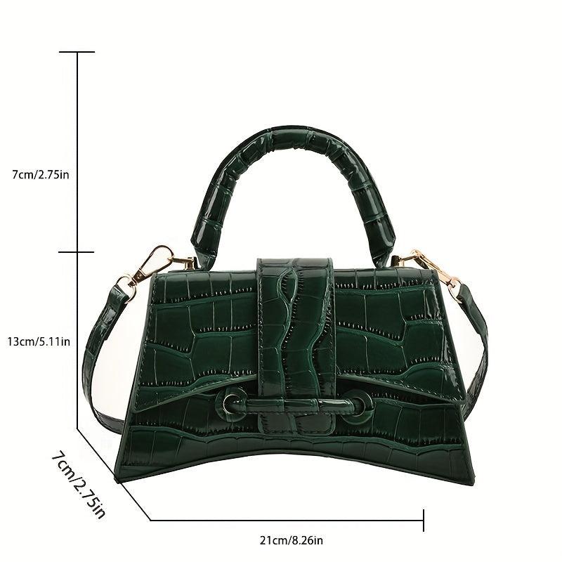 Stone Embossed Crossbody Bag For Women Satchel Purse