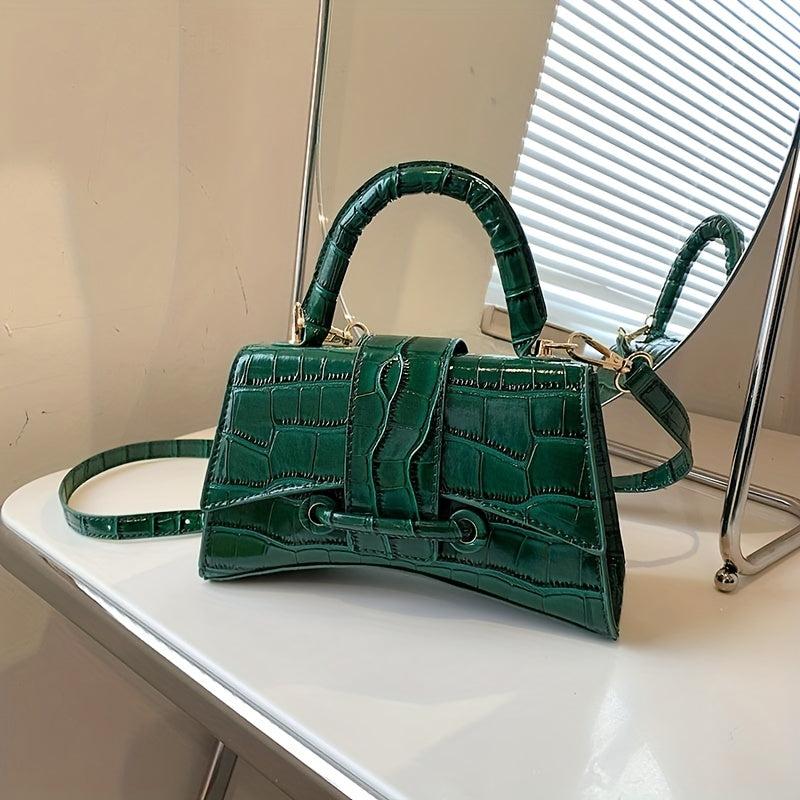 Stone Embossed Crossbody Bag For Women Satchel Purse