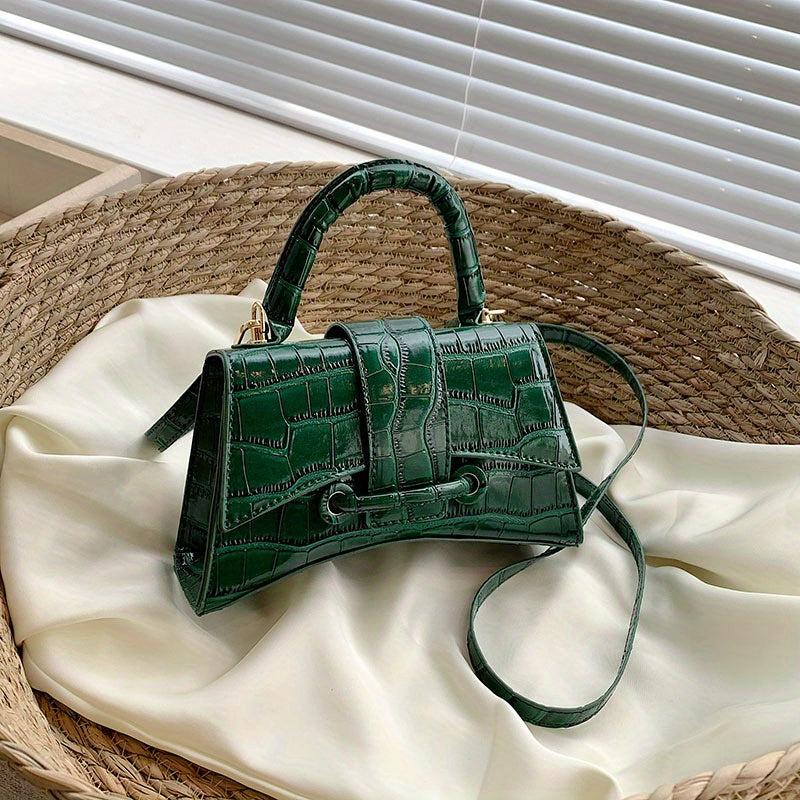 Stone Embossed Crossbody Bag For Women Satchel Purse