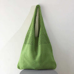 Vintage Crochet Shoulder Bag Hollow Out Hobo Purse