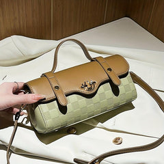 Vintage Flap Crossbody Bag Retro Square Shoulder Bag Women's Stylish Handbag