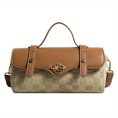 Vintage Flap Crossbody Bag Retro Square Shoulder Bag Women's Stylish Handbag