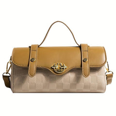 Vintage Flap Crossbody Bag Retro Square Shoulder Bag Women's Stylish Handbag