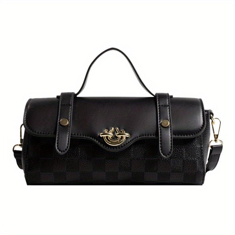 Vintage Flap Crossbody Bag Retro Square Shoulder Bag Women's Stylish Handbag