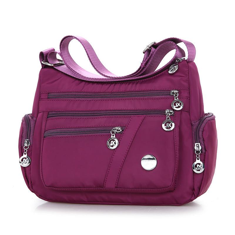 Nylon Crossbody Bag for Women Zipper Coin Purse Shoulder Bag