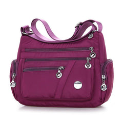 Nylon Crossbody Bag for Women Zipper Coin Purse Shoulder Bag