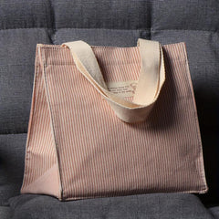 Stripes Pattern Canvas Tote Bag Eco Friendly Shopping Bag