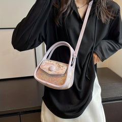 Canvas Crossbody Bag Mini Top Handle Shoulder Bag