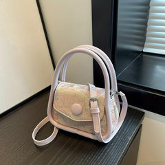 Canvas Crossbody Bag Mini Top Handle Shoulder Bag