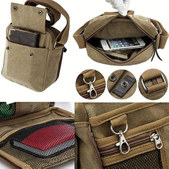 Vintage Square Bag Zipper All Match Travel Storage Bag