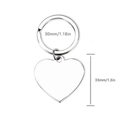 Mother Stainless Steel Heart Keychain Mother's Gift