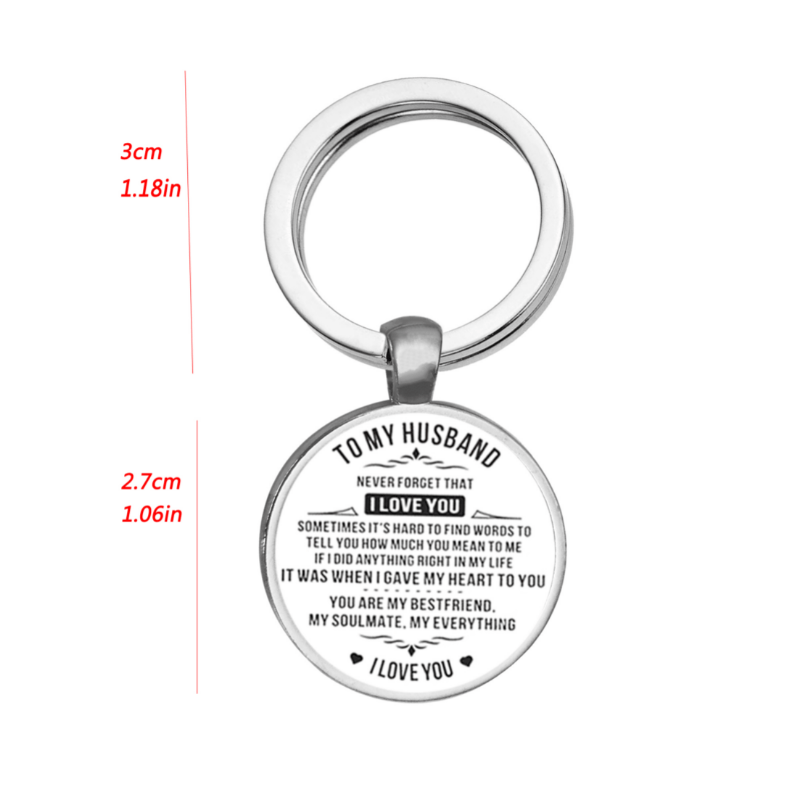 Husband Time Gem Key Chain - Creative Letter Key Chain