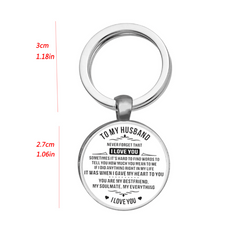 Husband Time Gem Key Chain - Creative Letter Key Chain
