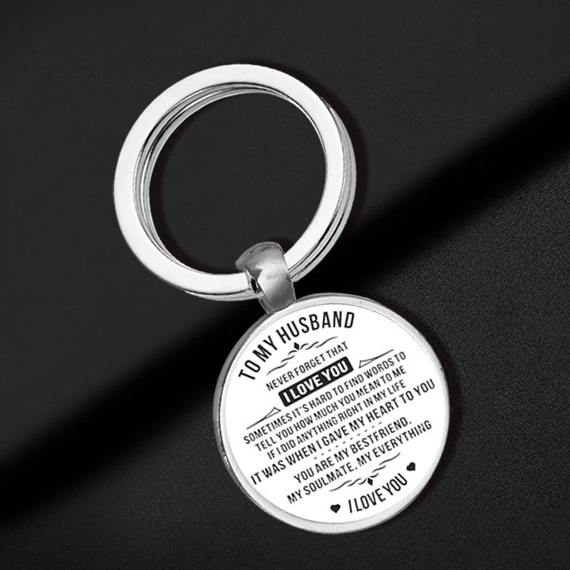 Husband Time Gem Key Chain - Creative Letter Key Chain