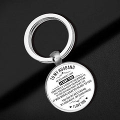Husband Time Gem Key Chain - Creative Letter Key Chain