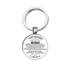 Husband Time Gem Key Chain - Creative Letter Key Chain