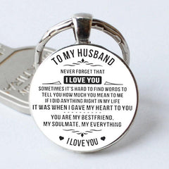 Husband Time Gem Key Chain - Creative Letter Key Chain