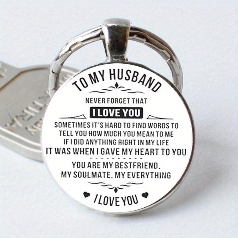Husband Time Gem Key Chain - Creative Letter Key Chain