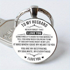 Husband Time Gem Key Chain - Creative Letter Key Chain