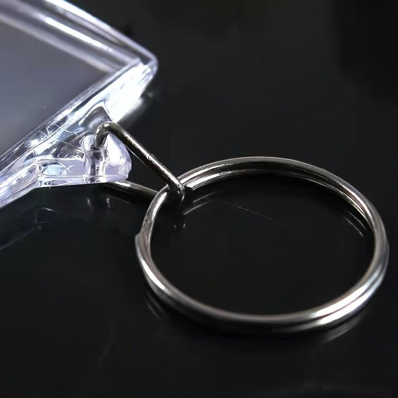 3pcs Acrylic Photo Frame Keyring Clear Picture Keychain Gift Artwork