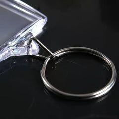 3pcs Acrylic Photo Frame Keyring Clear Picture Keychain Gift Artwork