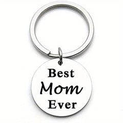 Stainless Steel Family Love Keychain Bag Accessory Gift for Mom