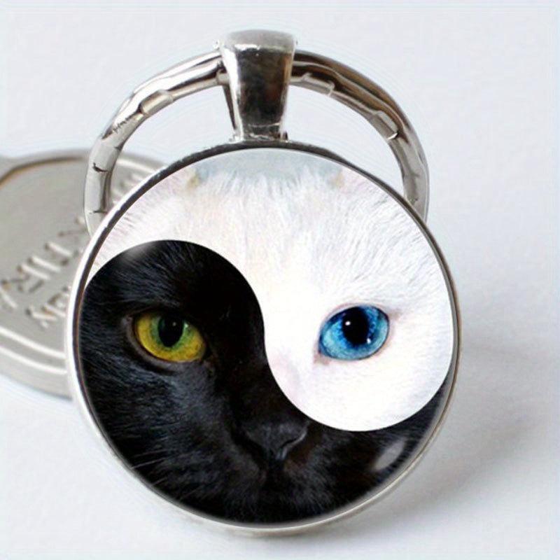 Cat's Eye Yin Yang Keychain Time Gem Necklace Women's Pendant