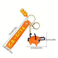 Anime Keychain Cartoon Charm Keyring Bag Accessory Phone Pendant Car Ornament