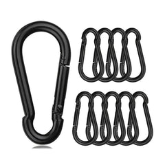 10pcs Carabiner Caribeaner Clip Aluminum Ring Carabeaner Keyring