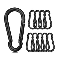10pcs Carabiner Caribeaner Clip Aluminum Ring Carabeaner Keyring