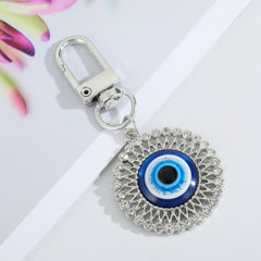 Bling Heart Eye Evil Eye Keychain Key Ring for Bag Car Earphone Case