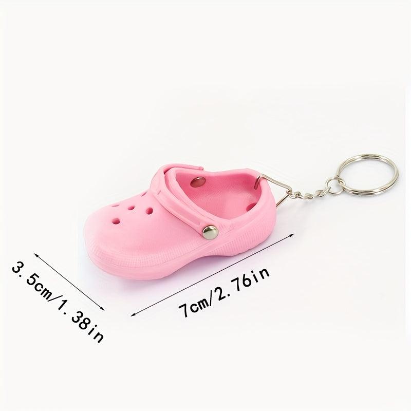 Cute Clogs Shoe Charms Keychain Pendant Sandal Decor for Kids Gift