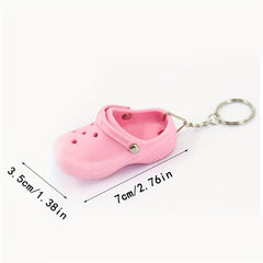 Cute Clogs Shoe Charms Keychain Pendant Sandal Decor for Kids Gift
