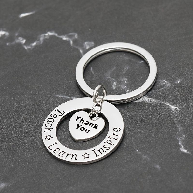 Teacher's Gift Keychain Appreciation Metal Key Ring Birthday Graduation