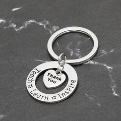 Teacher's Gift Keychain Appreciation Metal Key Ring Birthday Graduation