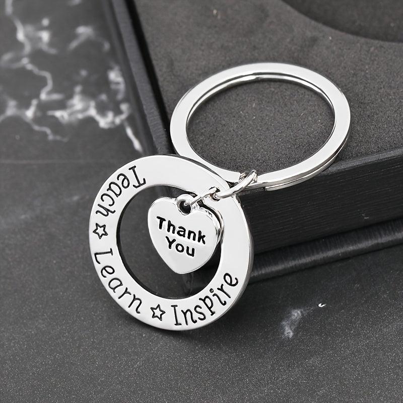 Teacher's Gift Keychain Appreciation Metal Key Ring Birthday Graduation