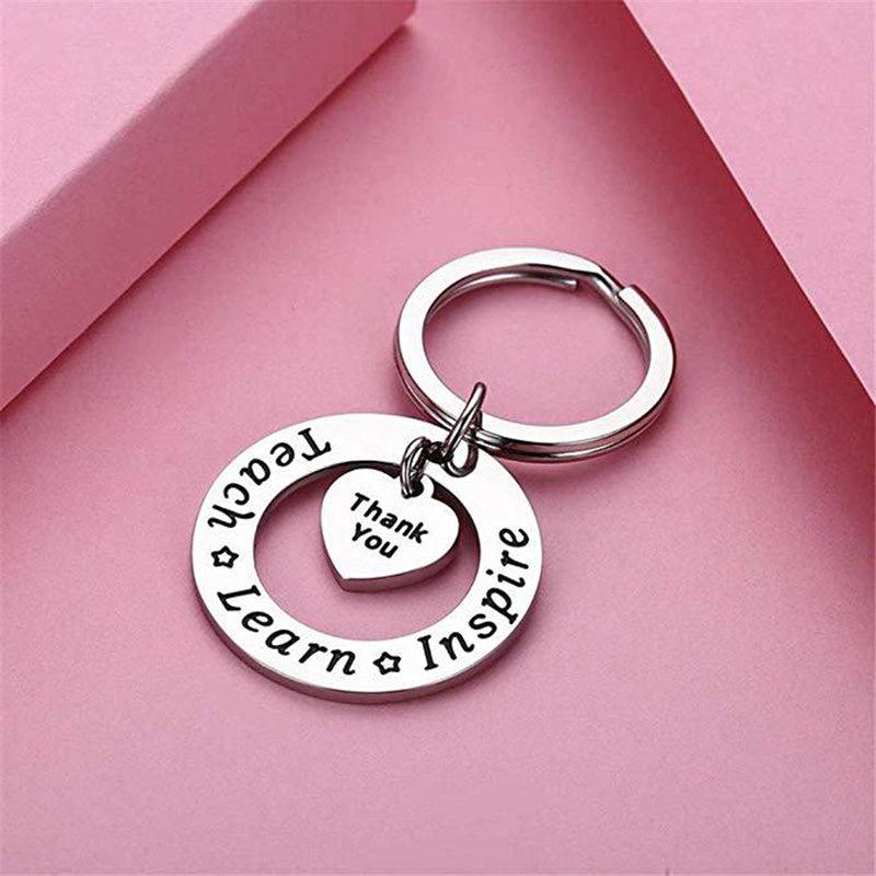 Teacher's Gift Keychain Appreciation Metal Key Ring Birthday Graduation
