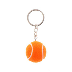 Mini Tennis Metal Keychain For Men Women Sports Car Keyring Bag Pendant Decor