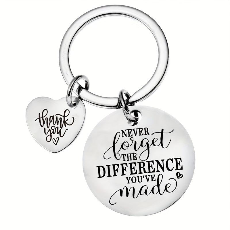 Inspirational Quotes Keychain Stainless Steel Keychain