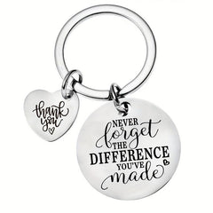 Inspirational Quotes Keychain Stainless Steel Keychain