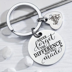 Inspirational Quotes Keychain Stainless Steel Keychain