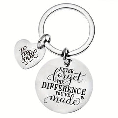 Inspirational Quotes Keychain Stainless Steel Keychain