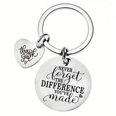 Inspirational Quotes Keychain Stainless Steel Keychain