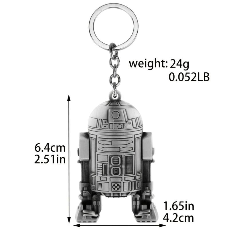 Cartoon Spaceship Metal Keychain Alloy Key Ring Backpack Pants Accessories