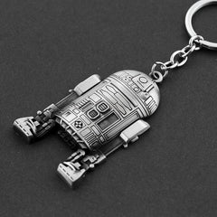 Cartoon Spaceship Metal Keychain Alloy Key Ring Backpack Pants Accessories