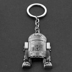 Cartoon Spaceship Metal Keychain Alloy Key Ring Backpack Pants Accessories
