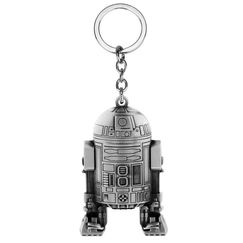 Cartoon Spaceship Metal Keychain Alloy Key Ring Backpack Pants Accessories