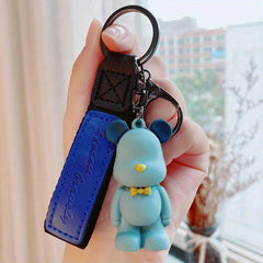 Bow Tie Bear Key Chain Pendant Unisex Bear Doll Backpack Pendant