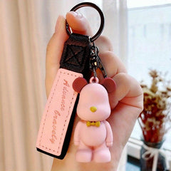 Bow Tie Bear Key Chain Pendant Unisex Bear Doll Backpack Pendant